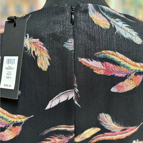 RACHEL ZOE BLACK SLOANE FORMAL COCKTAIL HOLIDAY SHIMMER MINI DRESS SZ 6 NWT - Picture 8 of 15